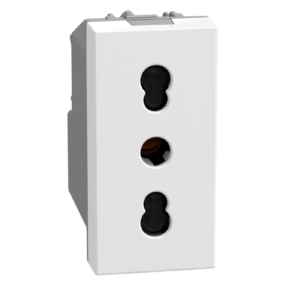 Light Now - Tomada 2PT 10A16A standard italiano - lig.parafusos - 1mód - White