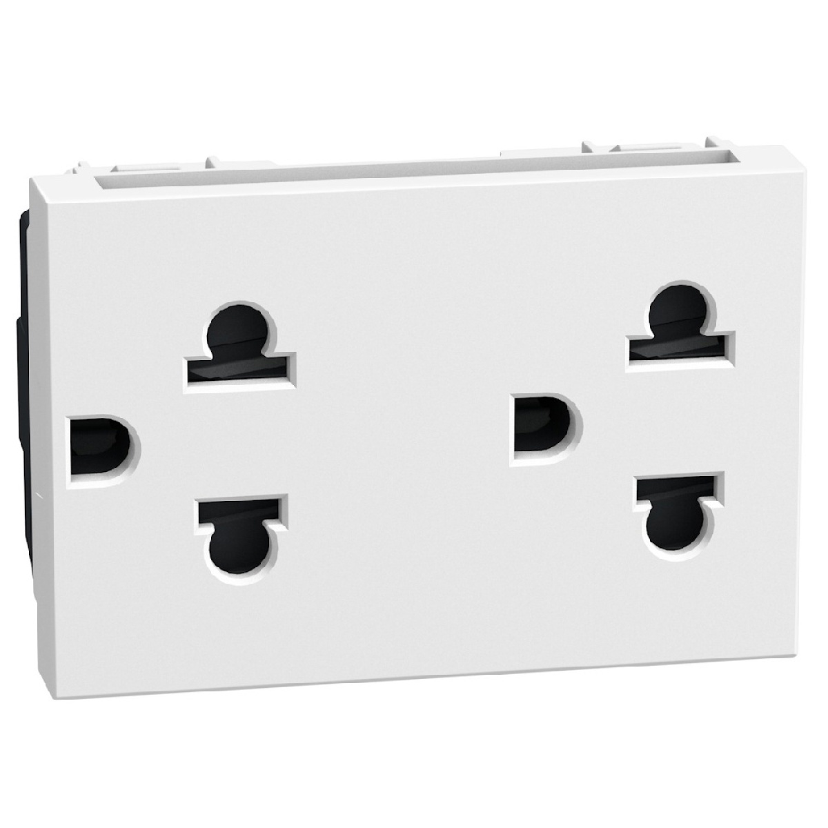 Light Now - Tomada 2PT standard EuroUS - 16A250V - 3 módulos - White