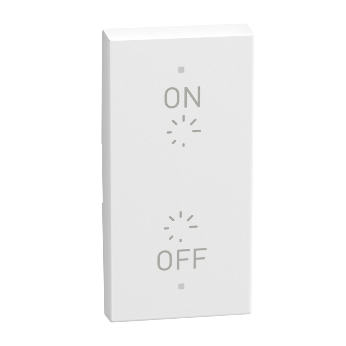 Light Now MYHOME - Tecla com símbolo - ONOFF e Var., 2 funções, 1 módulo- White