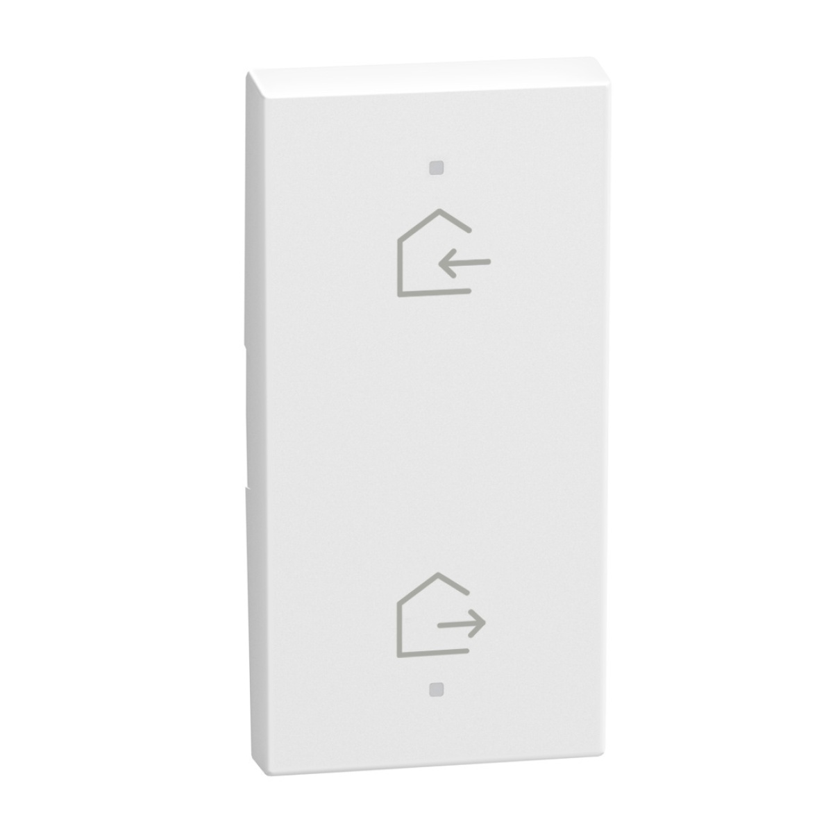Light Now MYHOME - Tecla com símbolo - EntrarSair, 2 funções, 1 módulo - White
