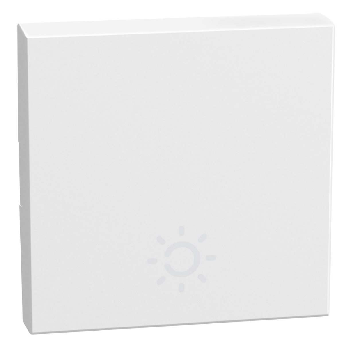 Light Now - Tecla basculante com símbolo lâmpada - 2 módulos - White