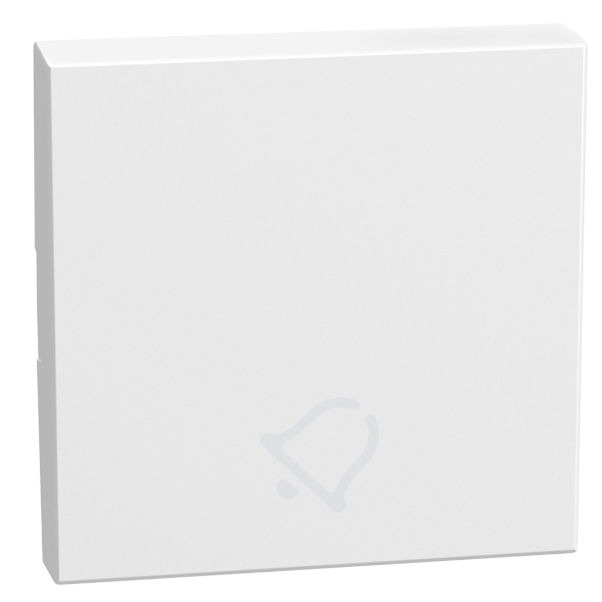 Light Now - Tecla basculante com símbolo campainha - 2 módulos - White