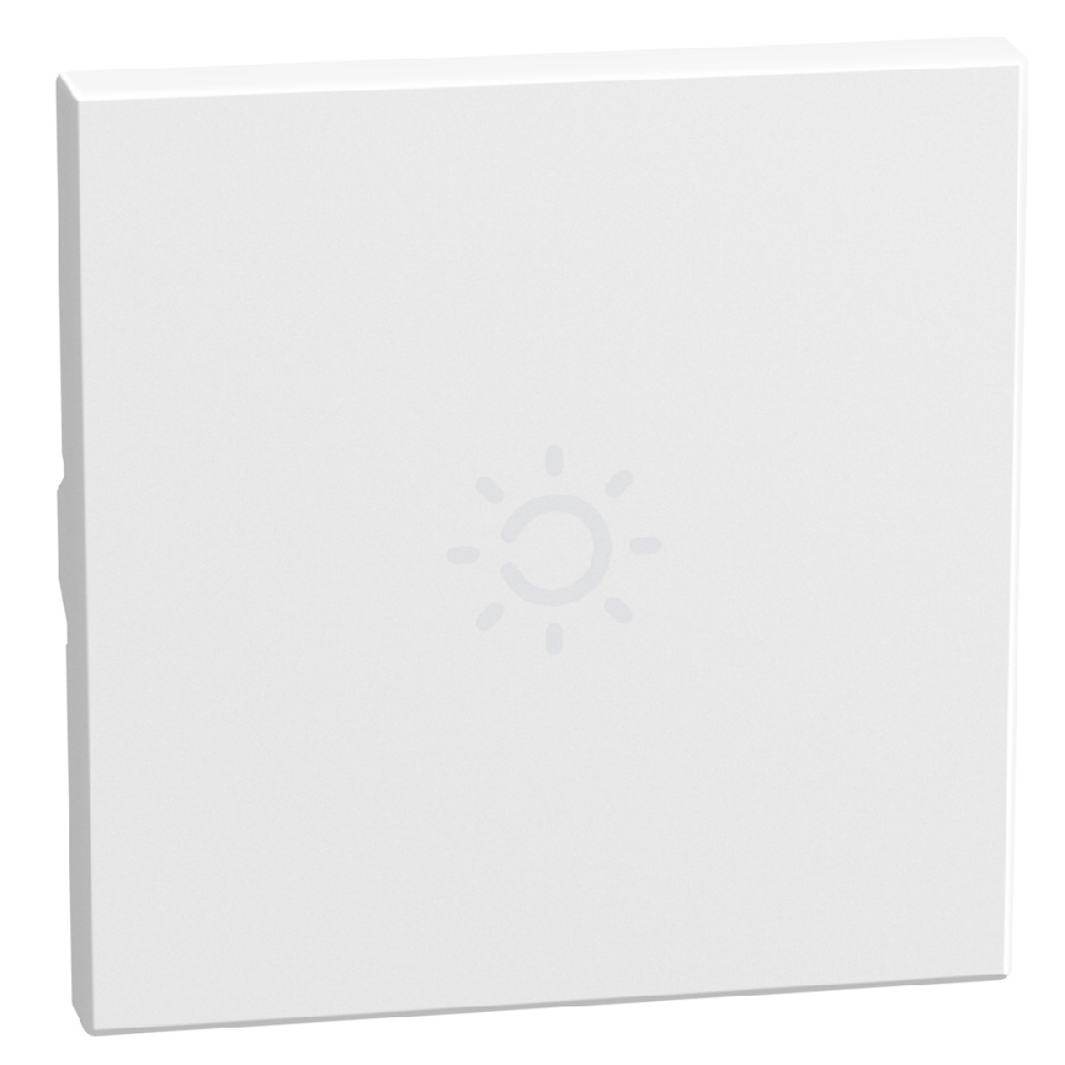 Light Now - Tecla axial com símbolo lâmpada - 2 módulos - White