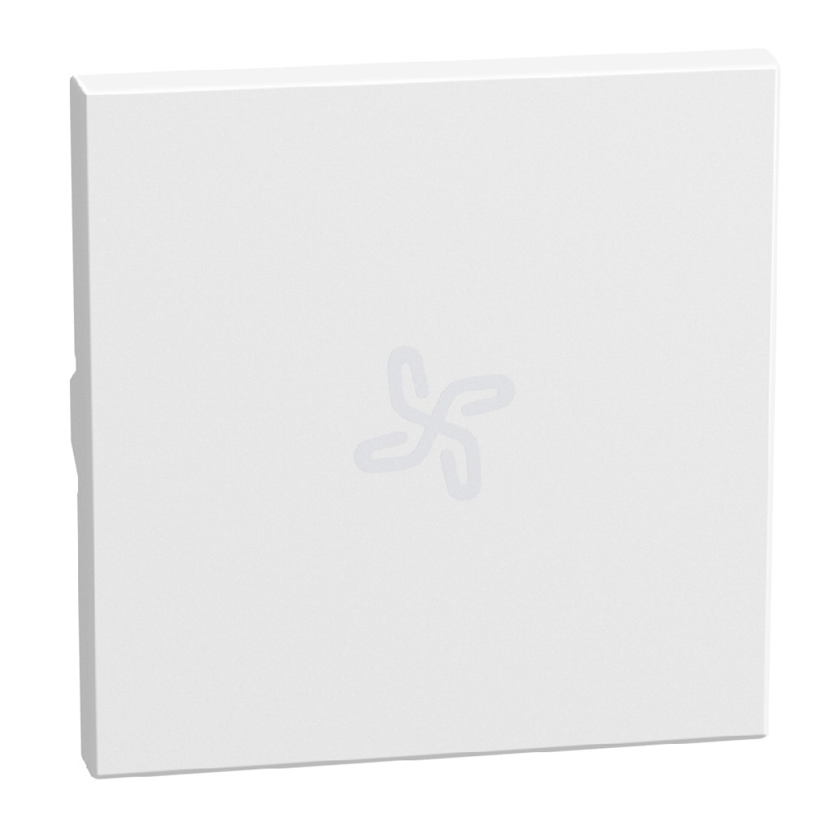 Light Now - Tecla axial com símbolo ventilação - 2 módulos - White