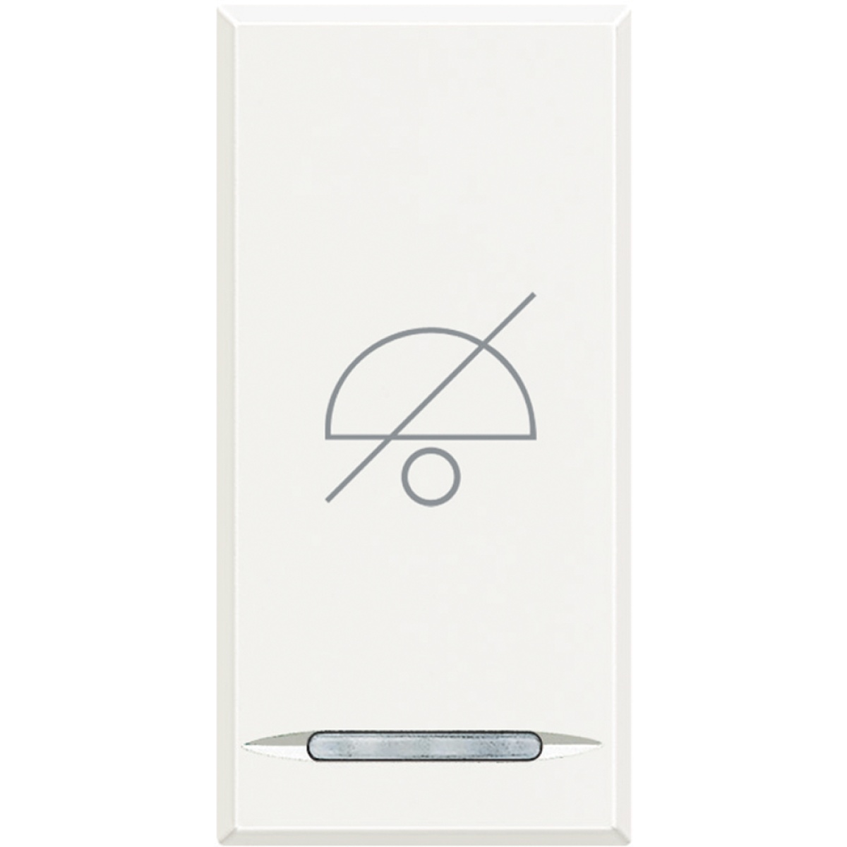 Tecla Axolute Não incomodar - 1 módulo - Branco