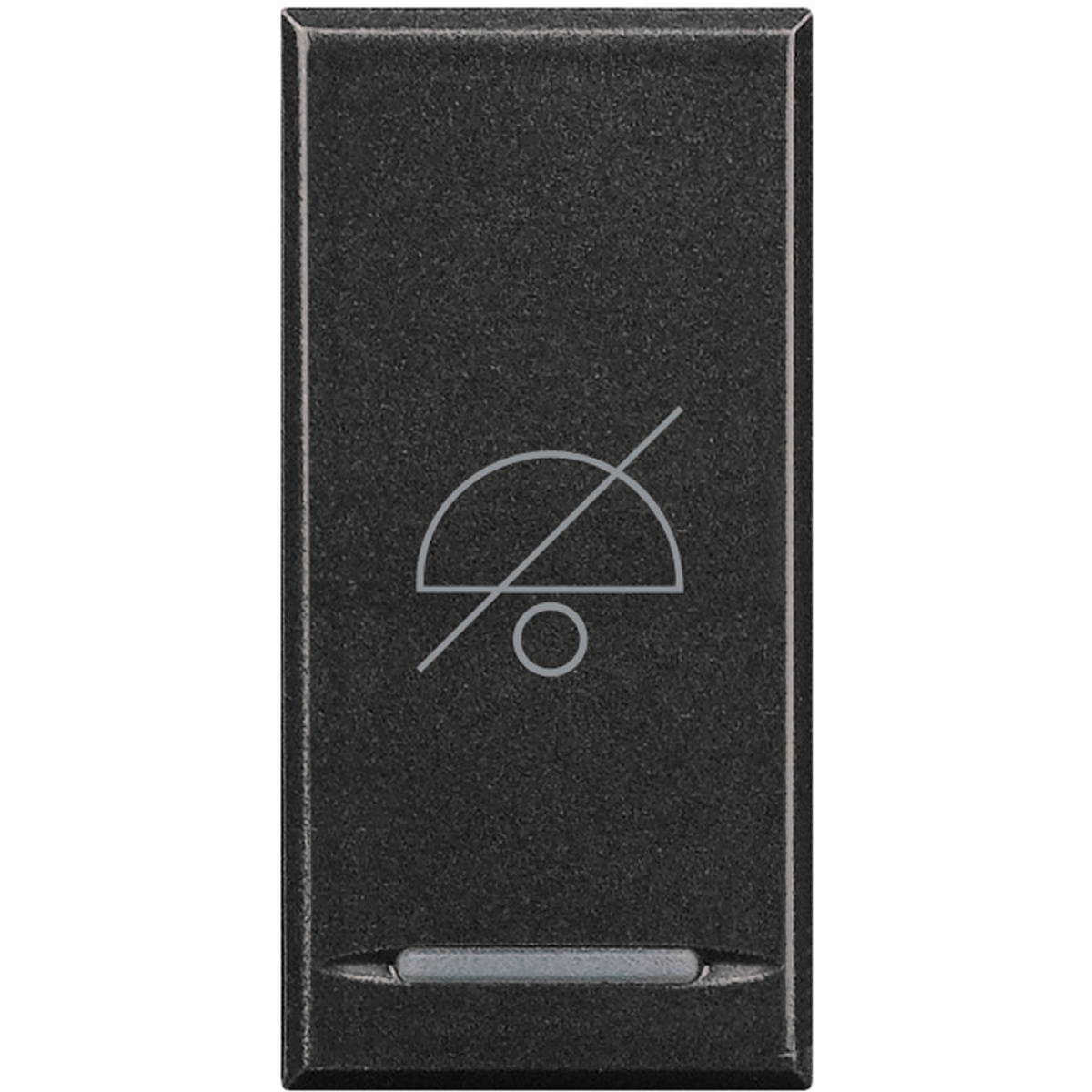 Tecla Axolute Não incomodar - 1 módulo - Antracite