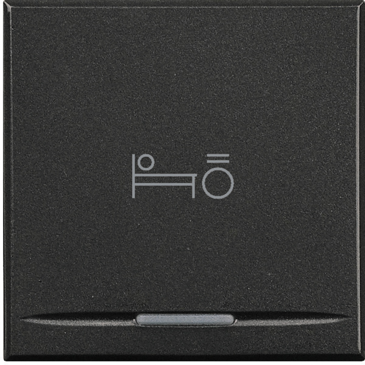 Tecla Axolute MyHOME - símbolo luz cama - 2 módulos - Antracite