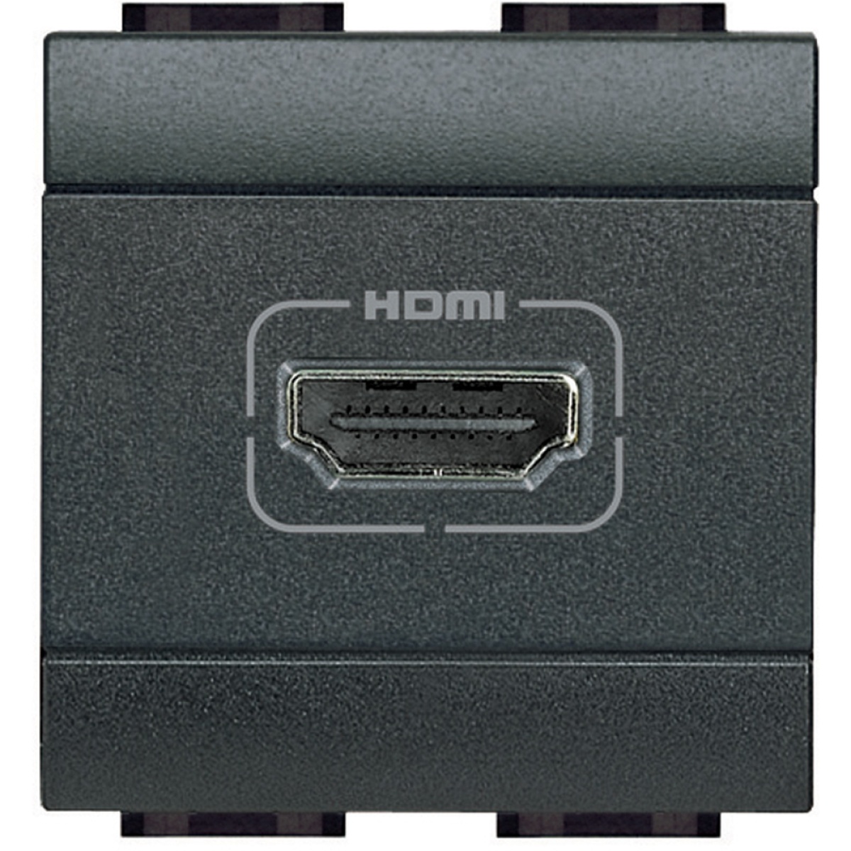 Livinglight - Tomada áudiovídeo - HDMI - Antracite - 2 módulos