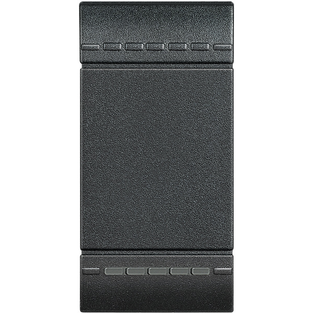 Livinglight MyHOME - Tecla neutra iluminável - Antracite, 1 módulo