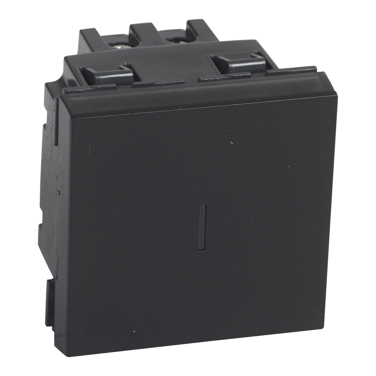 Mosaic - Inversor de grupo 10AX-250V- ligad.de parafusos - 2 mód.- preto mate