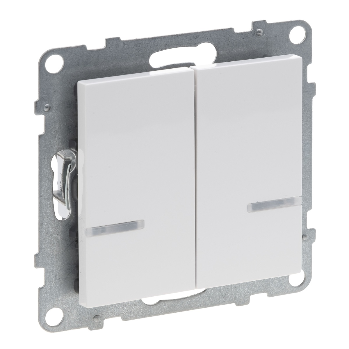 Interruptor duplo de iluminação conectado c neutro-New Suno with Netatmo-Branco