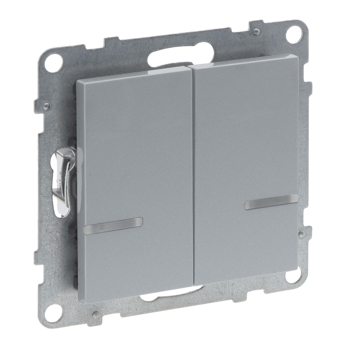 Interruptor duplo de iluminação conectado cneutro-New Suno with Netatmo-Alumín