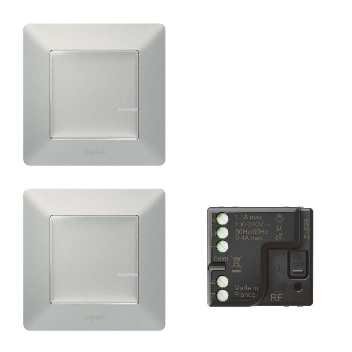 Pack pronto a utilizar criar um comutador de escada com micromódulo alum. VLWN