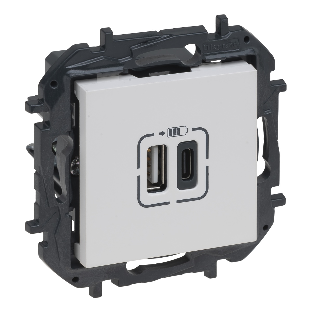 Niloé Step - Carregador USB A  C - Branco