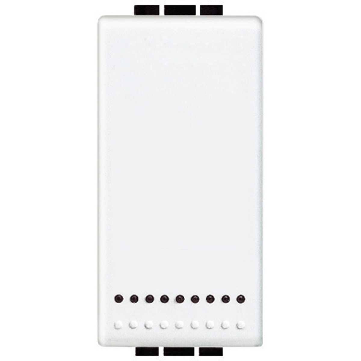 Livinglight - Botão 10 A bipolar iluminável NA - Branco, 1 módulo