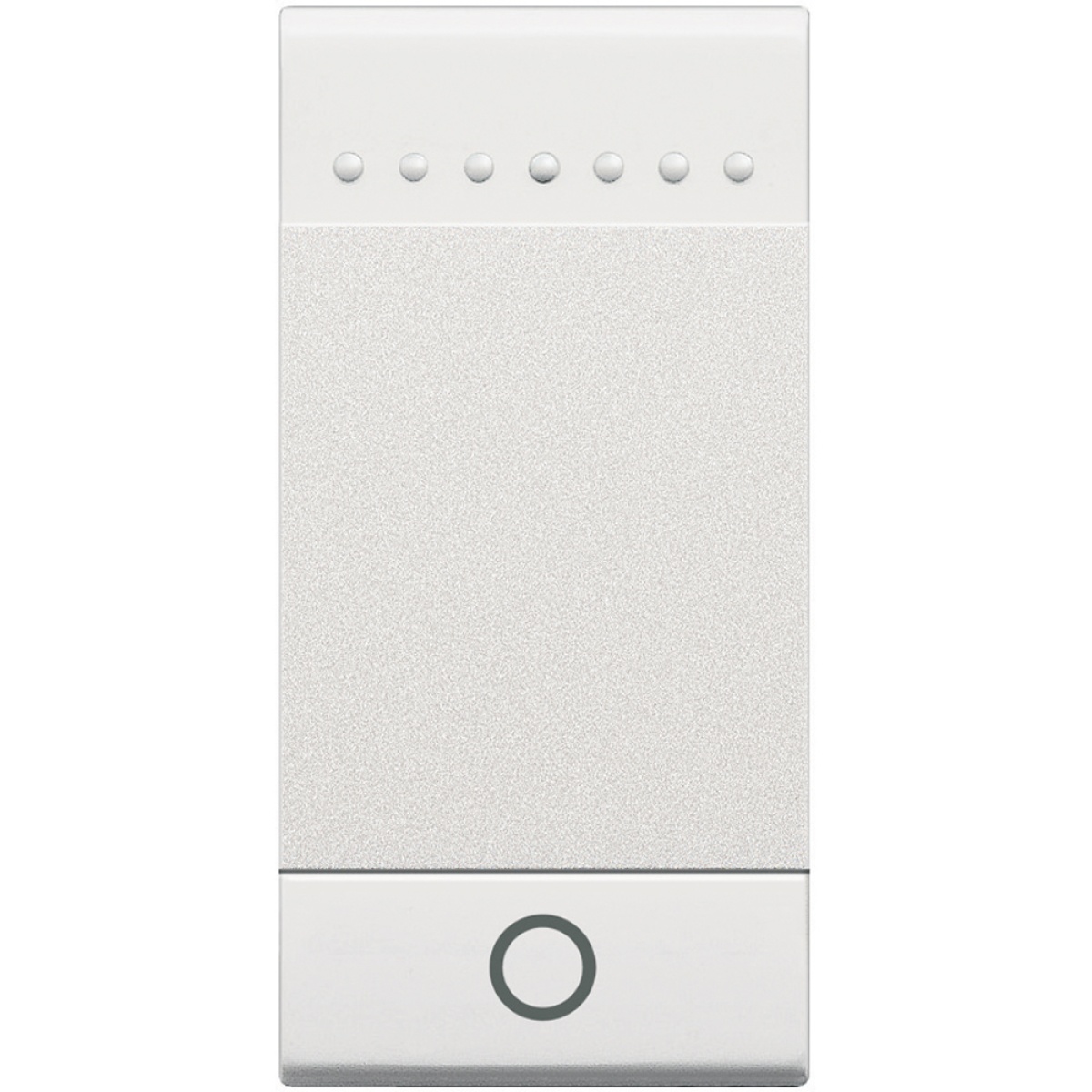 Livinglight - Tecla basculante com símbolo Luz - Branco, 1 módulo