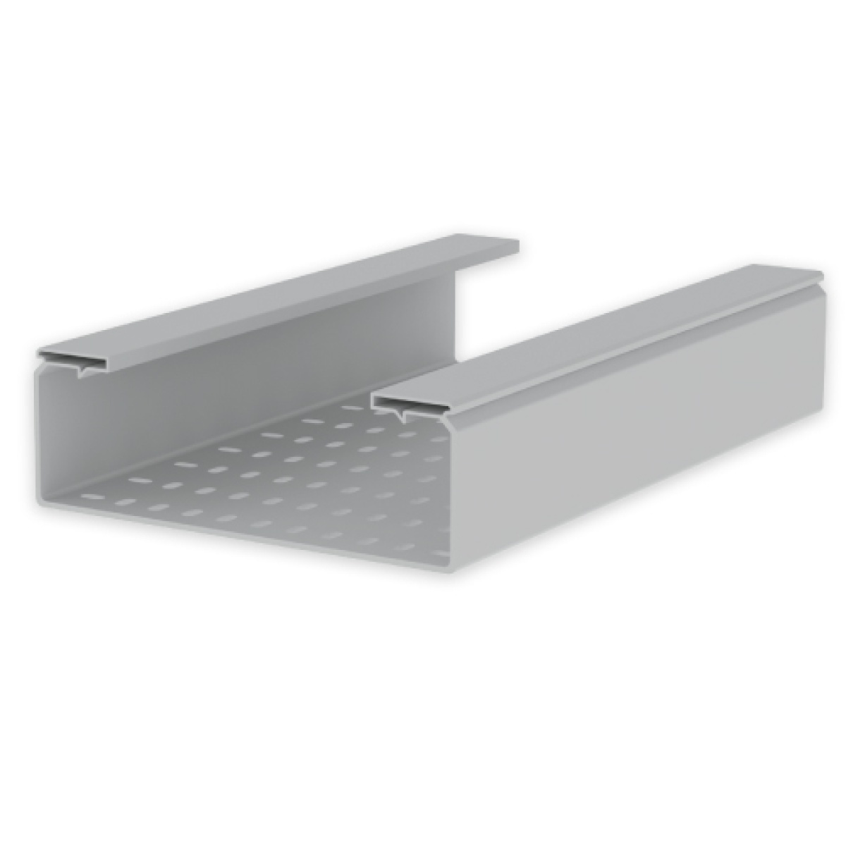 Caminho de cabos isolante perfurado Unex 100x300 em U48X sem halogéneos