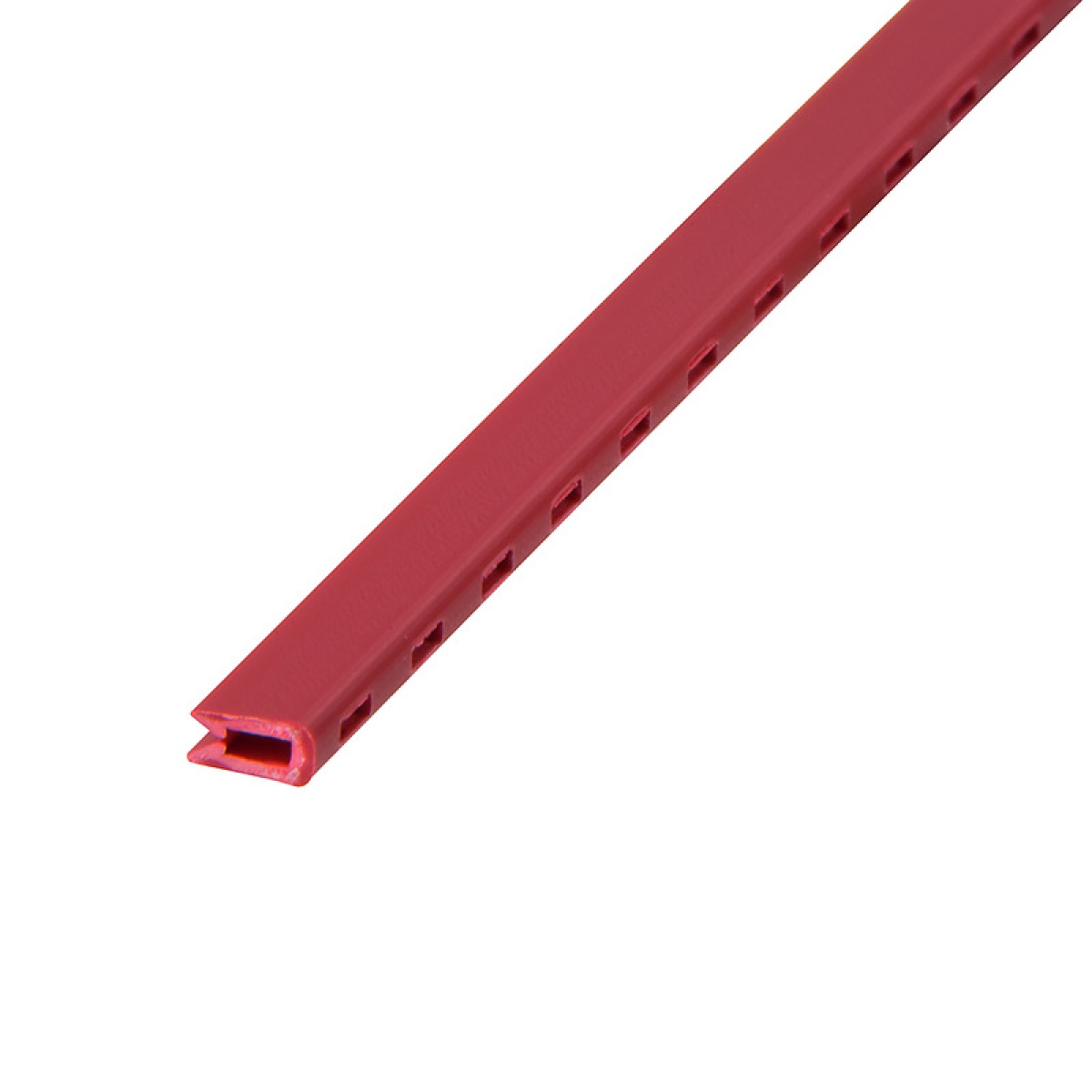 Insulation profile, PVC, red