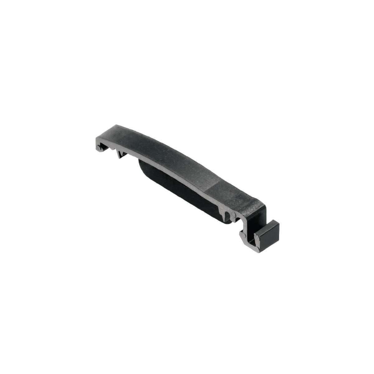 Endplate bus insert profile, IP20 in installed state, Plastic, black
