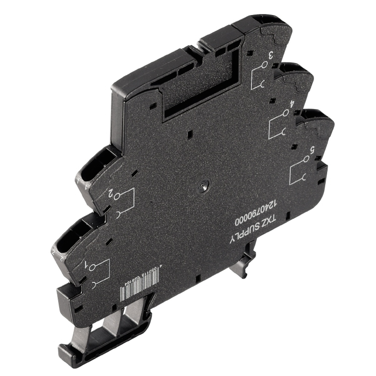 Power-feed module relays, Tension-clamp connection