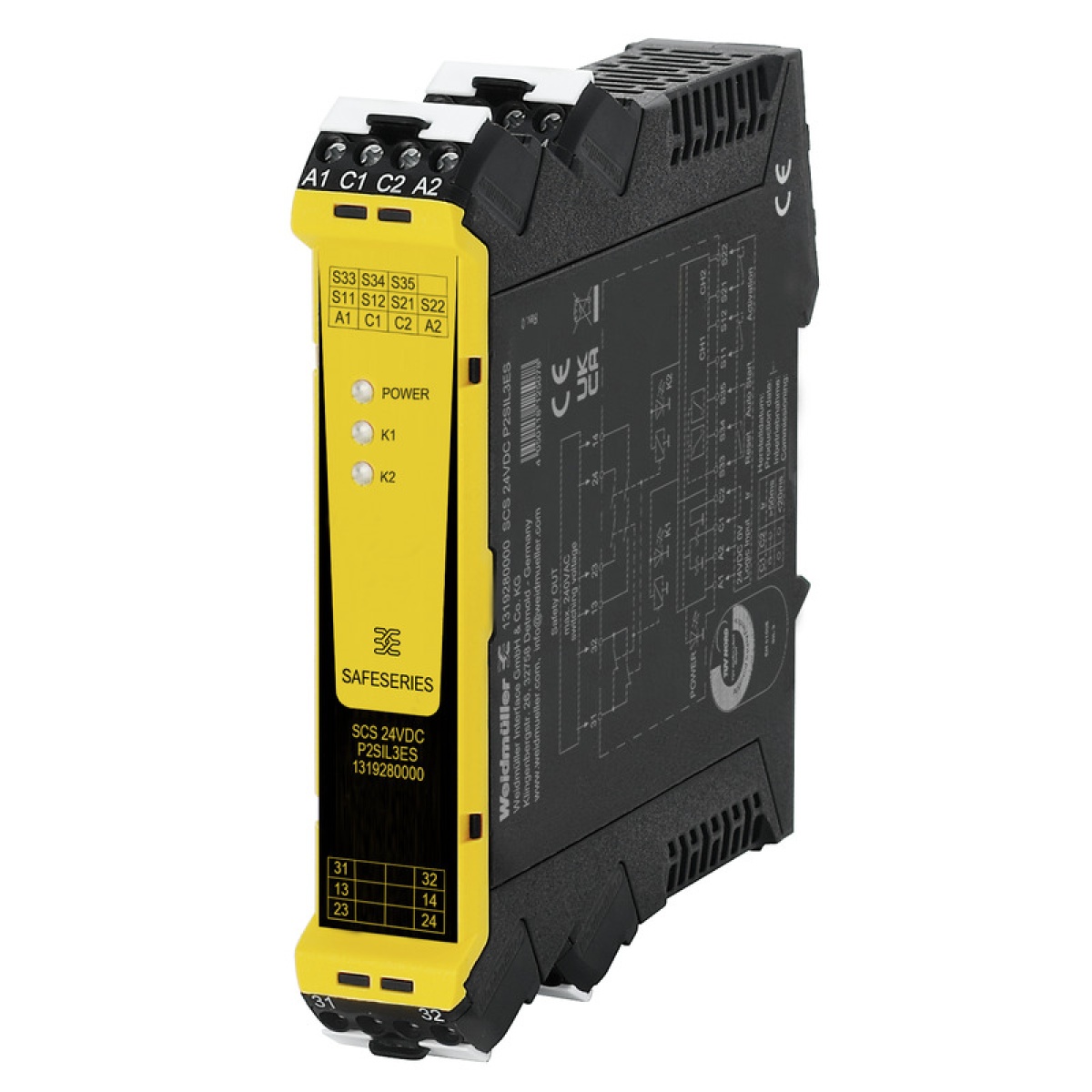 Safety relay, SIL 3, DIN EN 61508, EN ISO 13849-1 PLe