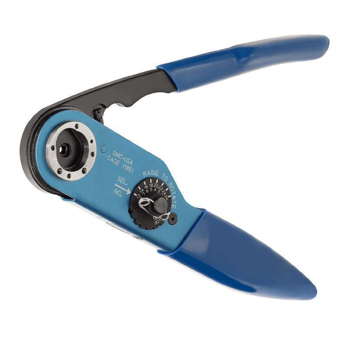 Crimping tool, Turned contacts, 4-indent crimp