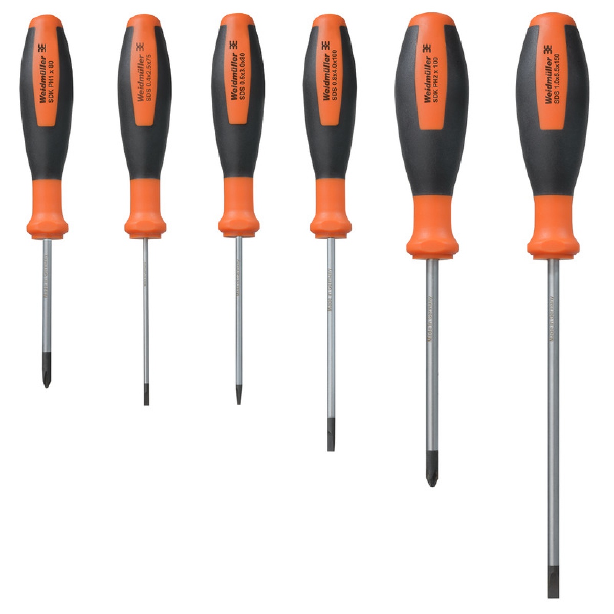 Screwdriver set, Slotted and crosshead PH screwdriver set
