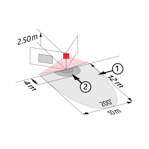 BEG 91122 LC-Click 200 Preto Detetor de movimento