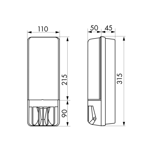 BEG 91402 AL1 130 Preto Wall light