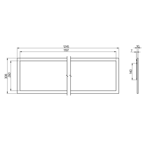 BEG 93077 PL1-31125-LED-AG-DALI-TW luminária LED