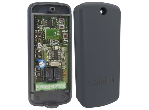 Recetor rádio bicanal A 433,92 MHz para área externa