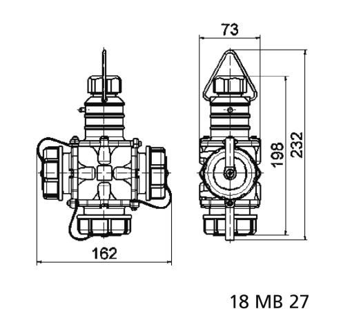 TN threeway domestic connector 16A 3p 250V IP68