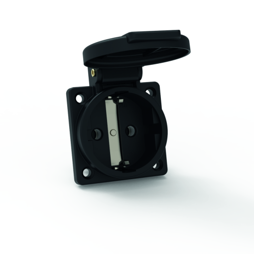 Domestic panel mounting socket outlet QuickConnect screwless pushcontact System F German standard 16A 3p 250V IP54