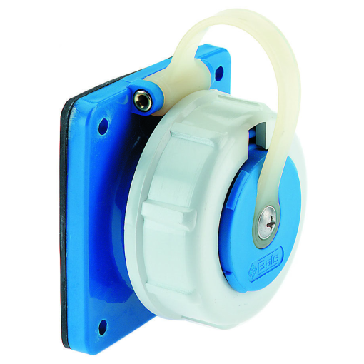 Domestic panel mounting socket System E BelgianFrench standard 16A 3p 250V IP68