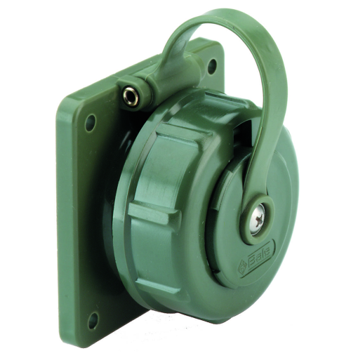 Domestic panel mounting socket System E BelgianFrench standard 16A 3p 250V IP68