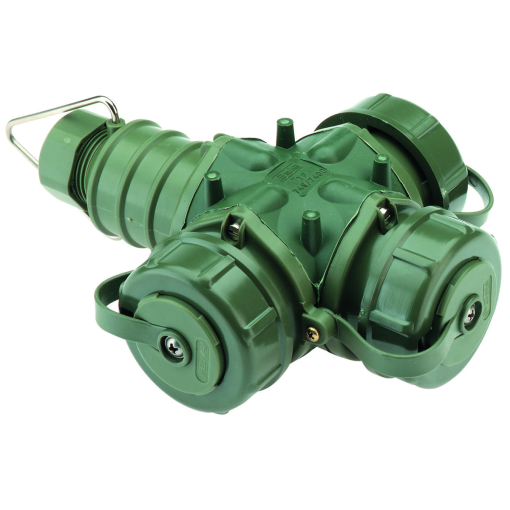 TN threeway domestic connector 16A 3p 250V IP68