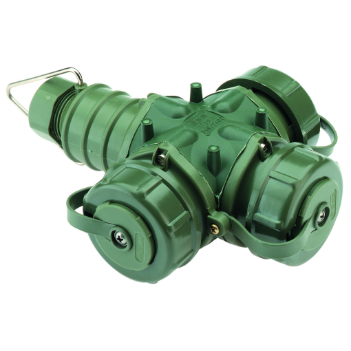 TN threeway domestic connector 16A 3p 250V IP68