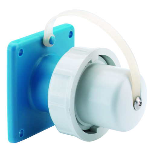 domestictype panel mounting appliance inlet straight 16A 3p 250V IP67