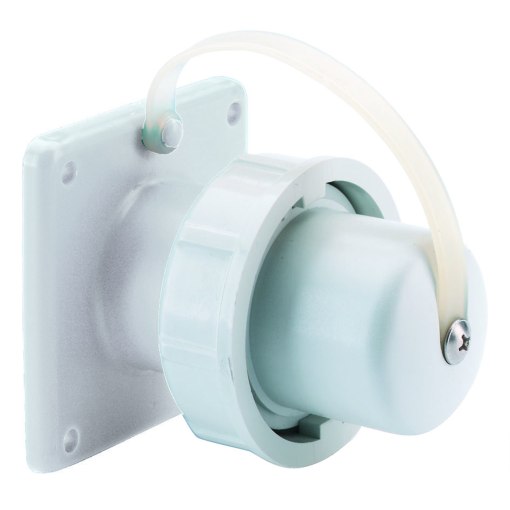 domestictype panel mounting appliance inlet straight 16A 3p 250V IP67
