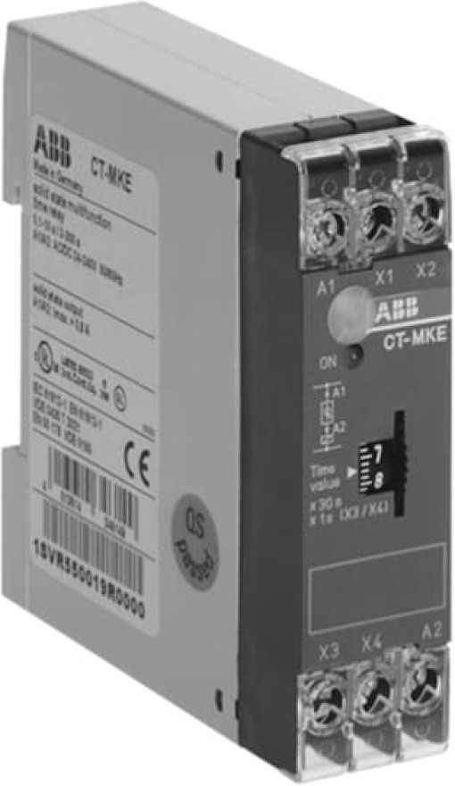 CT-MKE Time relay, solid-state, multif. 1no, 0.1-10s3-300s, 24-240VACDC