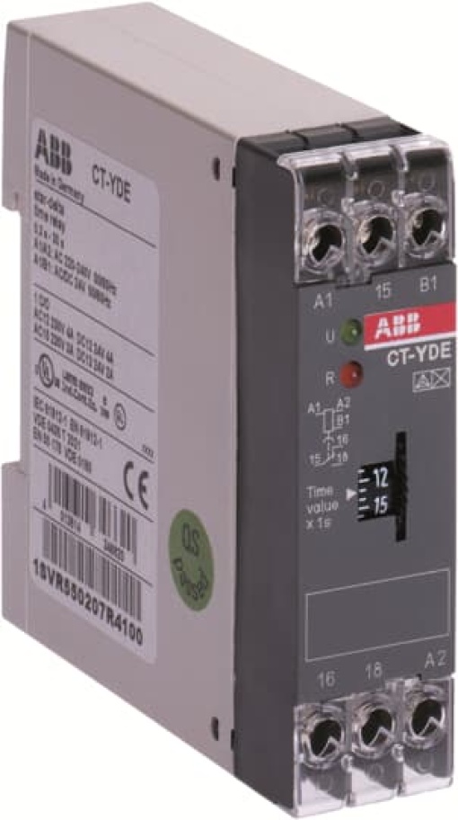CT-YDE Time relay, star-delta 1co, 0.1-10s, 110-130VAC
