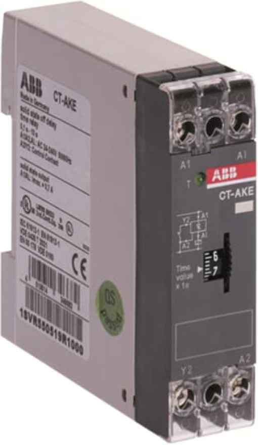 CT-AKE Time relay, OFF-delay solid-state, 1no, 0.1-10s, 24-240VAC
