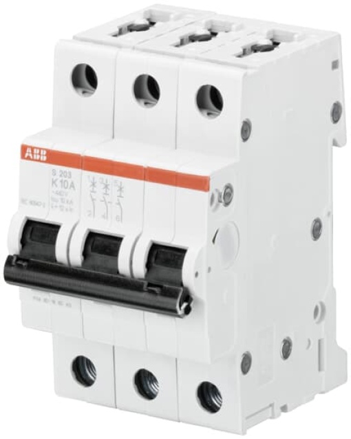 Miniature Circuit Breaker - S200 - 3P - 30 A - K - AC 6 kA