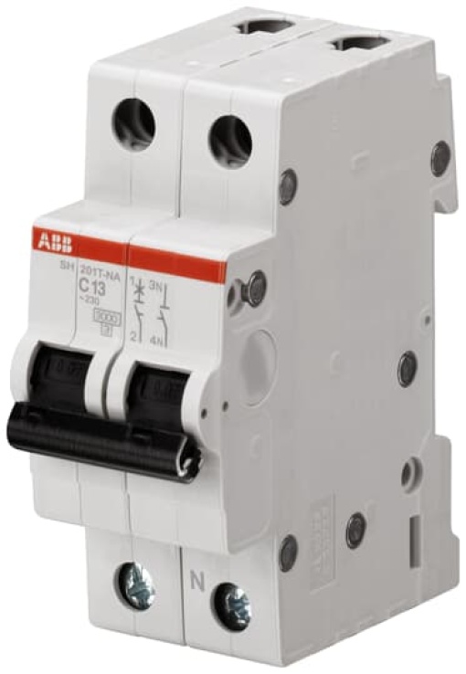 Miniature Circuit Breaker - SH200T - 1PN - 40 A - C - AC 3 kA
