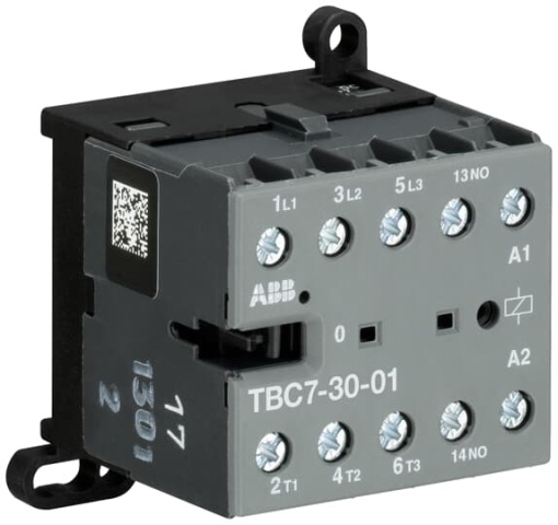 TBC7-30-01-51 Mini Contactor 17 ... 32 V DC - 3 NO - 0 NC - Screw Terminals