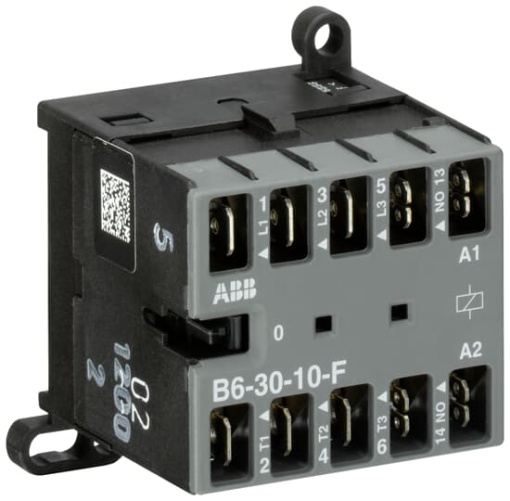 B6-30-10-F-01 Mini Contactor 24 V AC - 3 NO - 0 NC - Flat-Pin Connections