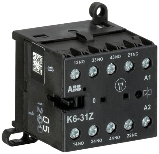 K6-31Z-01Mini Contactor Relay24 V AC3NO1NCScrew Terminals