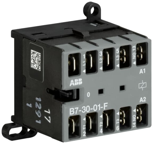 B7-30-01-F-01 Mini Contactor 24 V AC - 3 NO - 0 NC - Flat-Pin Connections