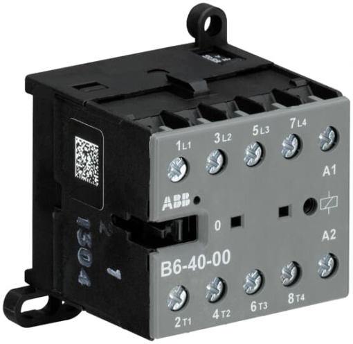 B6-40-00-01 Mini Contactor 24 V AC - 4 NO - 0 NC - Screw Terminals