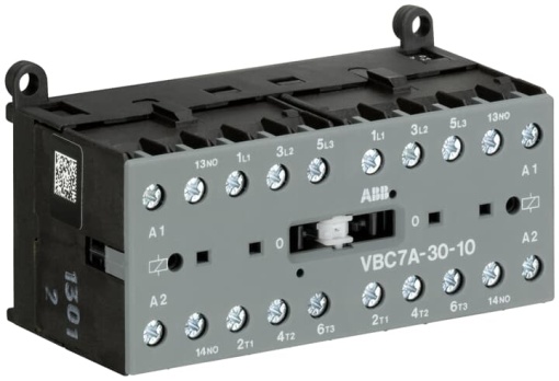 VBC7A-30-10-01 Mini Reversing Contactor 24 V DC - 3 NO - 0 NC - Screw Terminals
